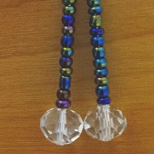 Multi Colored Beaded Dangle Earrings